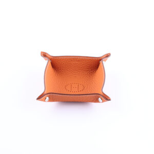 HERMÈS MISES ET RELANCES H EVELYNE MINI CHANGE TRAY – ORANGE