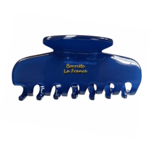 French Acetate Hair Claw Clips Blue