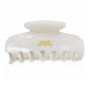 French Acetate Hair Claw Clips Colorful White