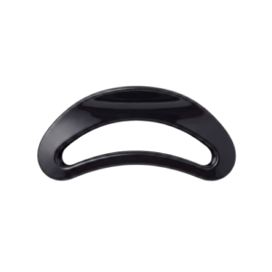 Glossy Hollow Shaped Hair Claw (Black)