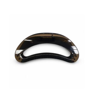 Glossy Hollow Shaped Hair Claw (Black Clear)