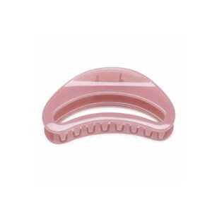 Glossy Hollow Shaped Hair Claw (Pink Clear)
