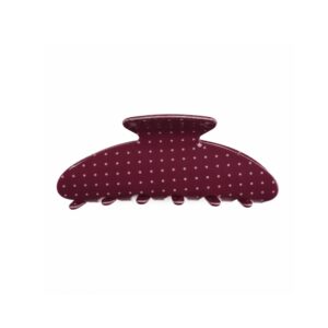 Polka Dow Claw Clip (Red)