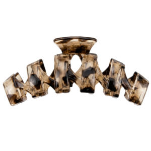 Retro Leopard Translucent Print Hair Claw (Style  1)