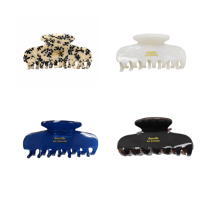 Luxury French Acetate Hair Claw Clips – 3-Piece Elegant Set